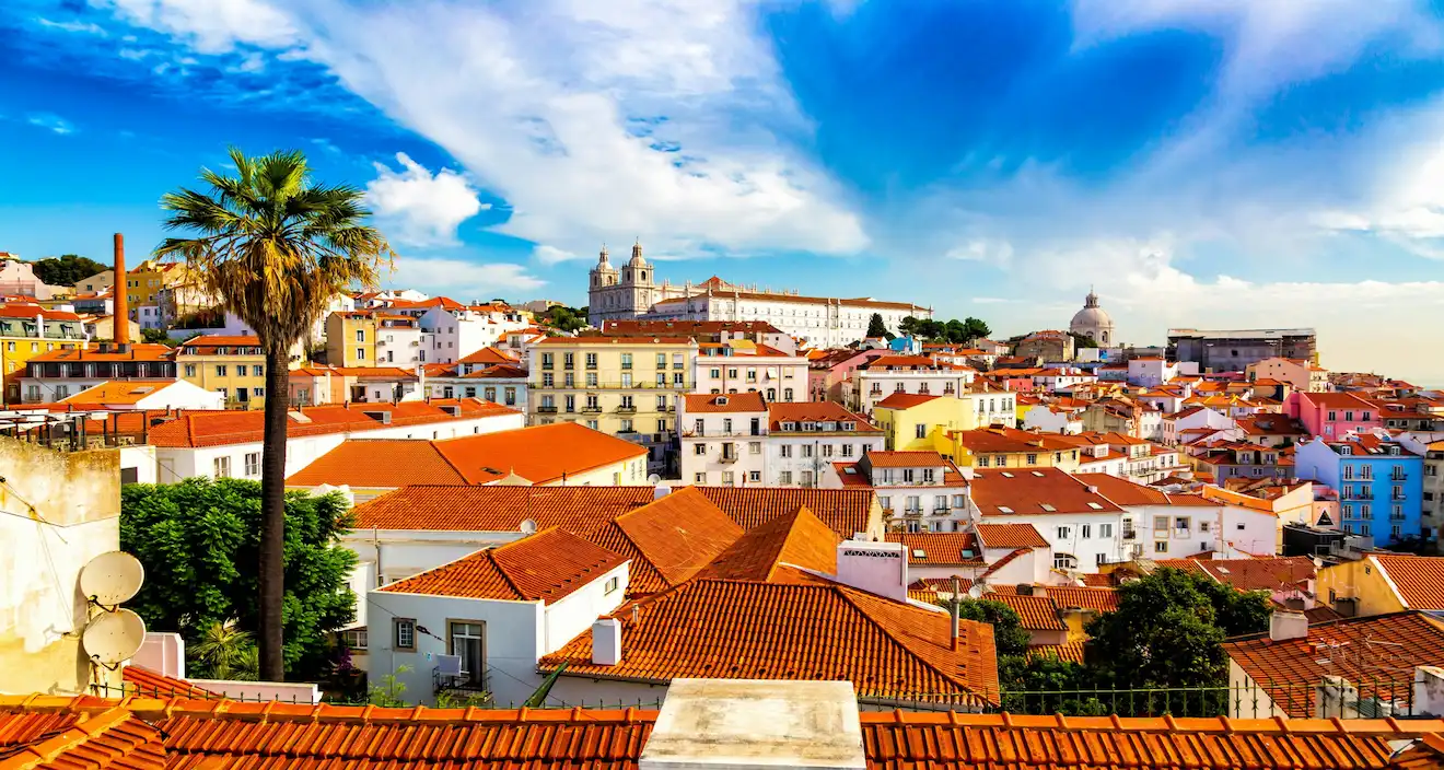 The rooftops of Alfama, Lisbon